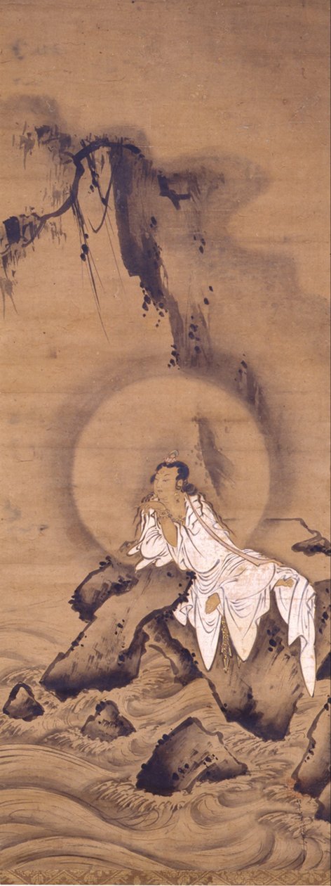 Kannon (Avalokitesvara) i hvite kapper av Kichizan Mincho