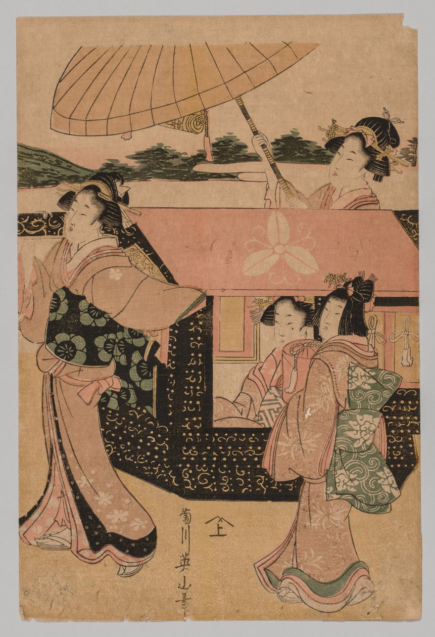 Ingen tittel, 1787-1869. av Kikugawa Eizan