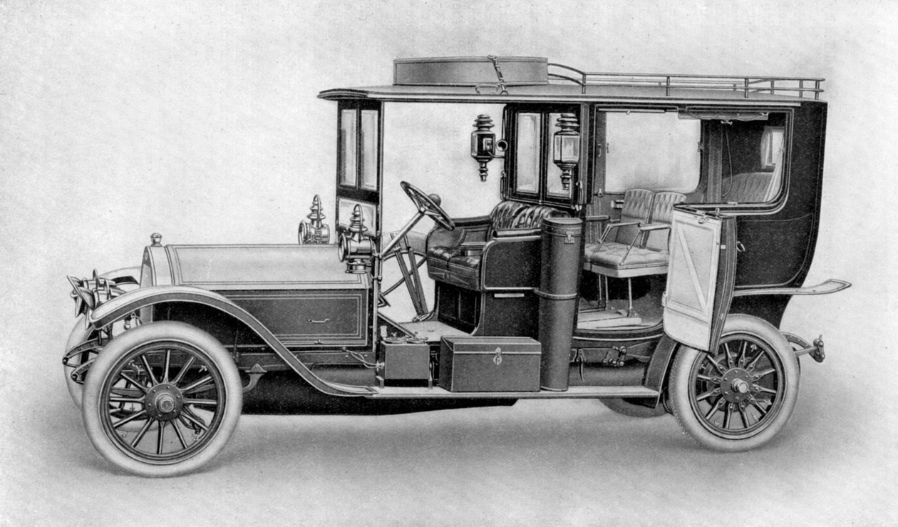 Tegning av en bil, 1911-1912. av Kilmsch and Co.