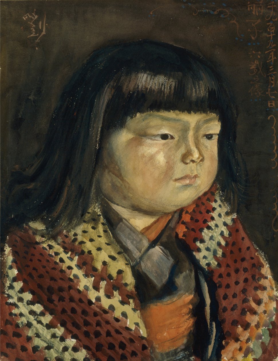 Reiko, seks år gammel av Kishida Ryusei