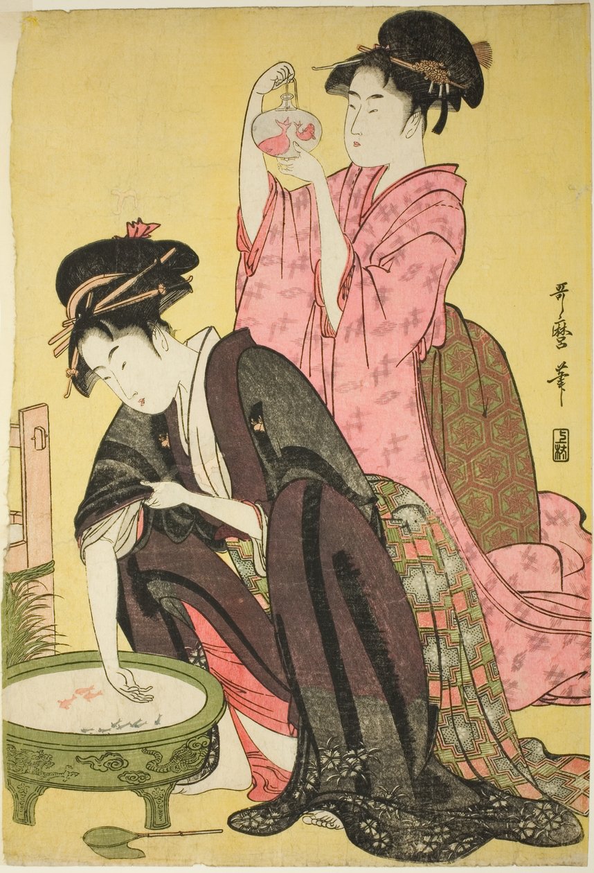 Gullfisk av Kitagawa Utamaro