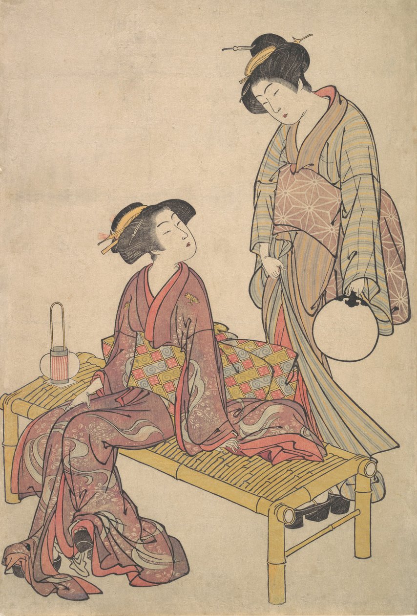 Håndlykten, ca. 1790. av Kitao Shigemasa