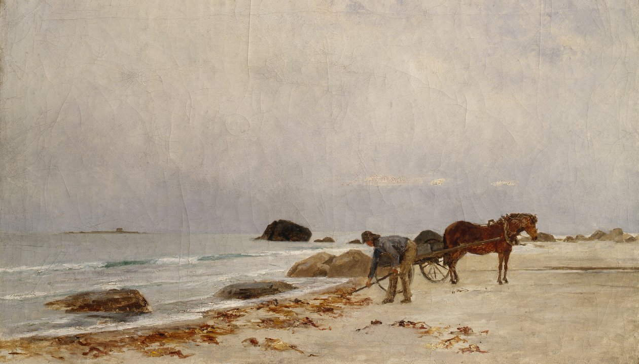 Driving Sea Weed (maleri) av Kitty Lange Kielland