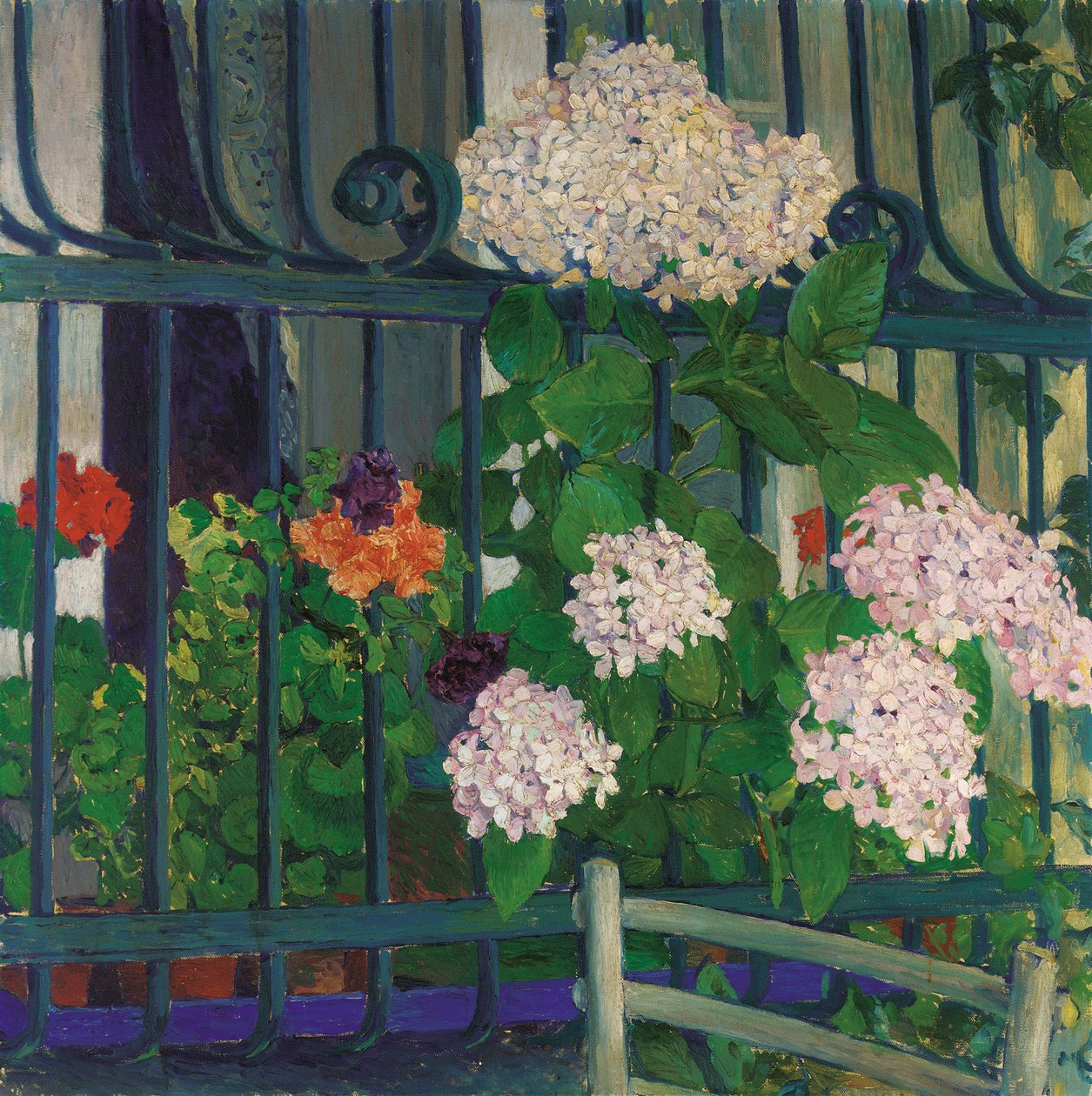 geranium; geranier av Koloman Moser