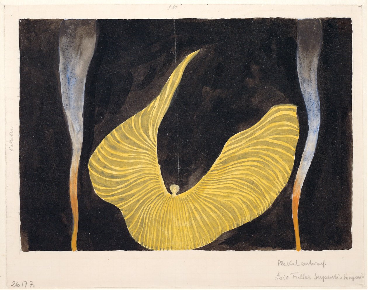 Loïe Fuller i dansen "Erkeengelen" av Koloman Moser