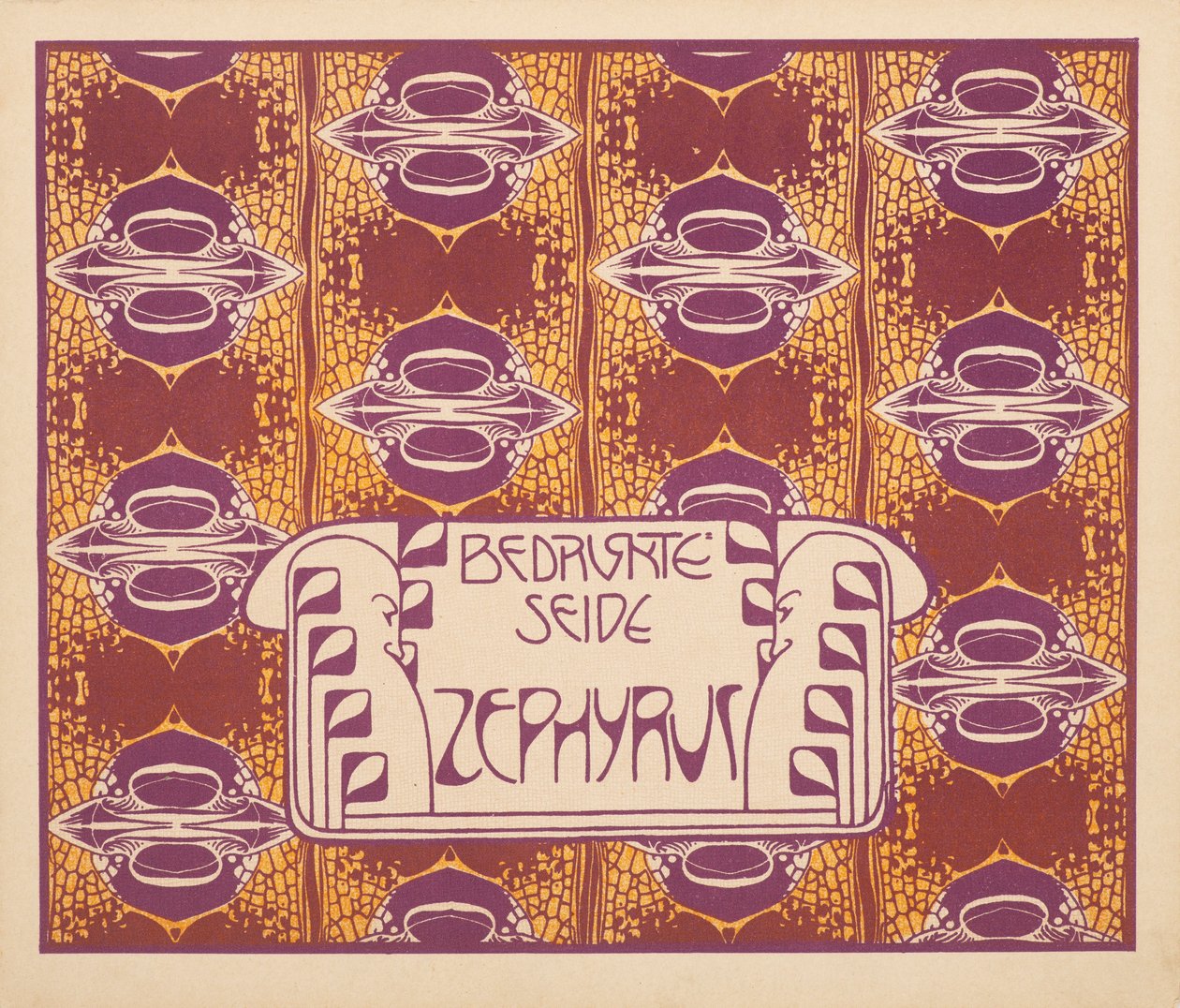 Trykt Silk Zephyr, 1901. av Koloman Moser