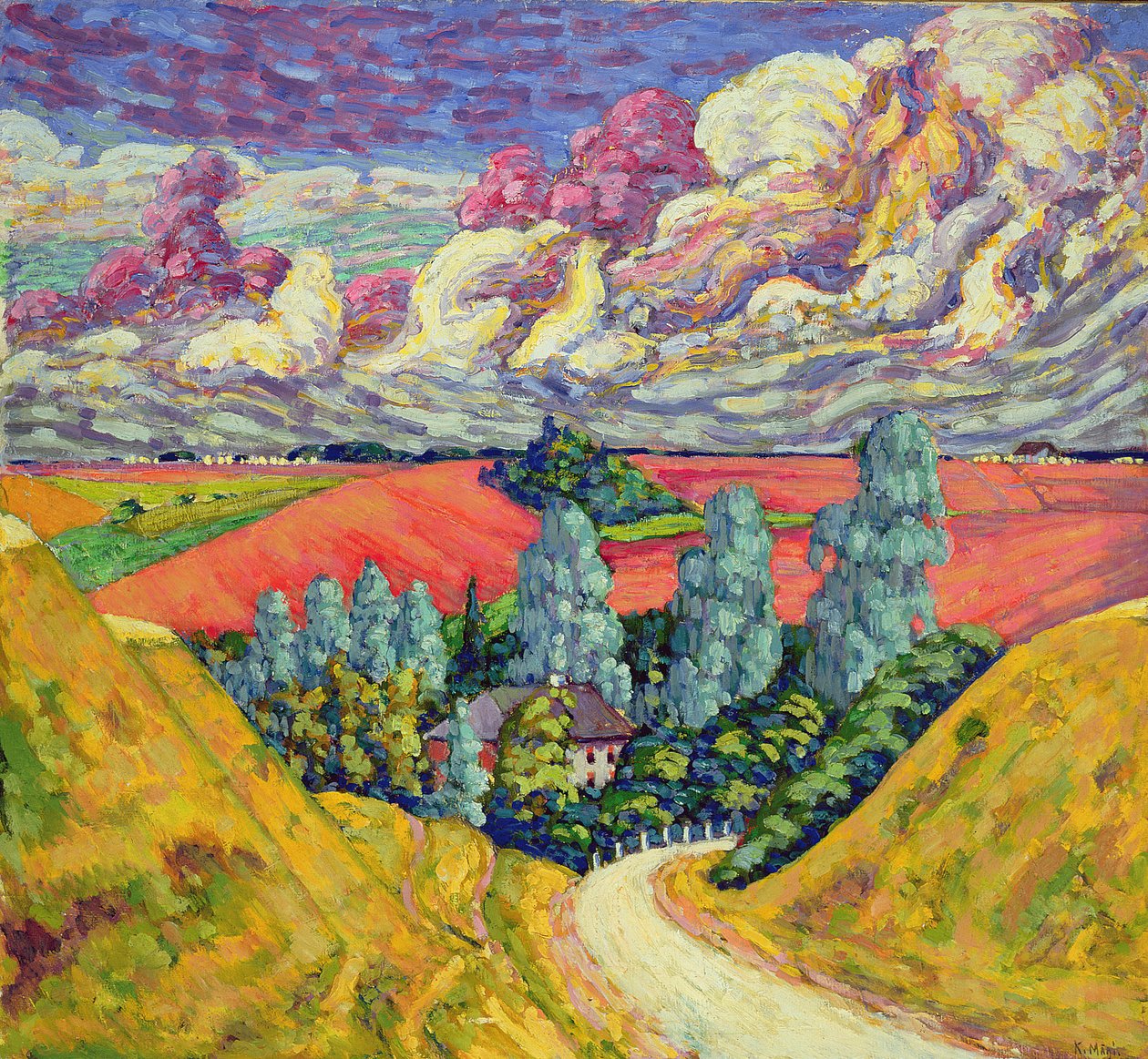 På vei til Tartu fra Viljandi, 1915-6 av Konrad Magi