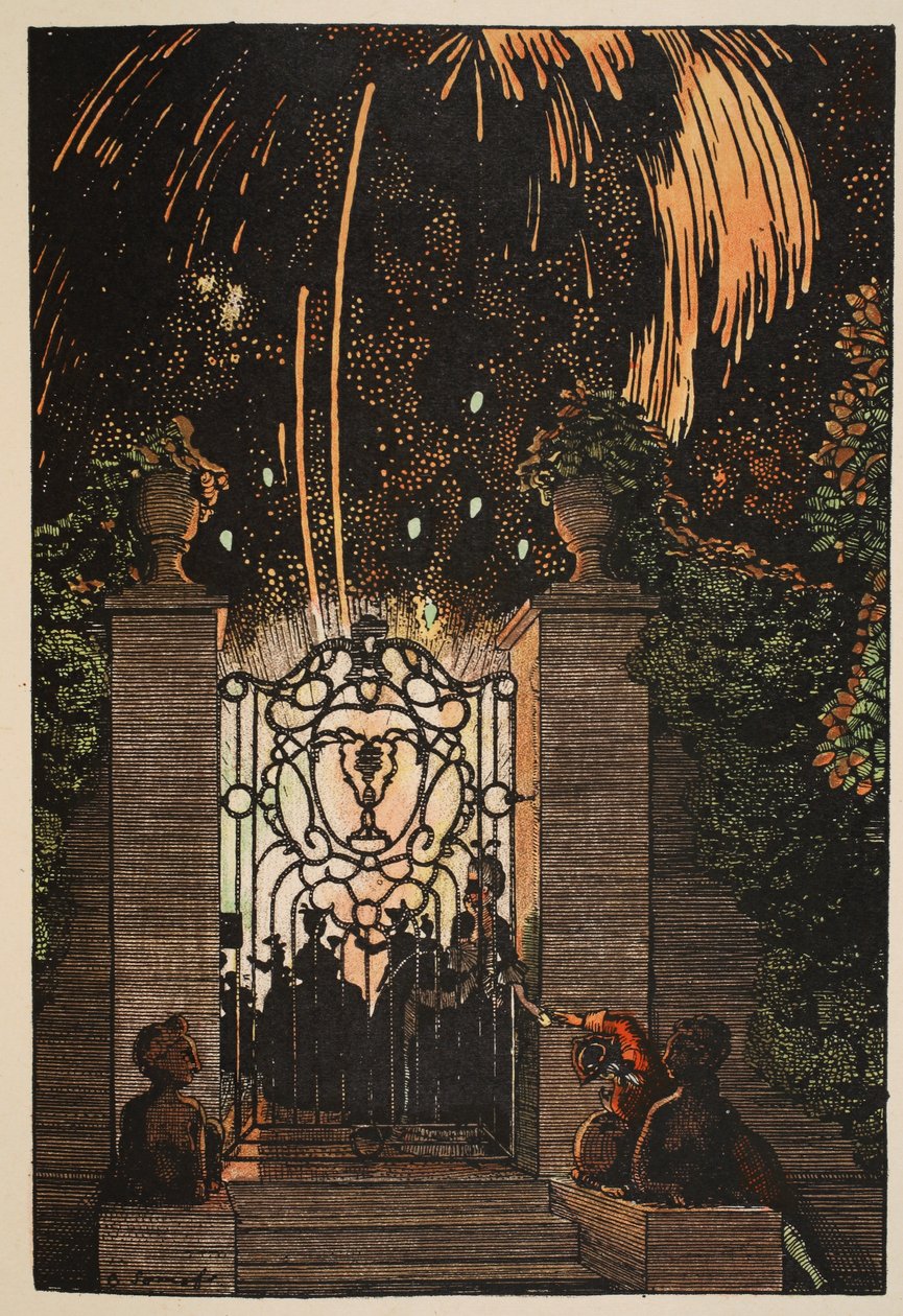 Fyrverkeri, 1918 av Konstantin Andreevic Somov