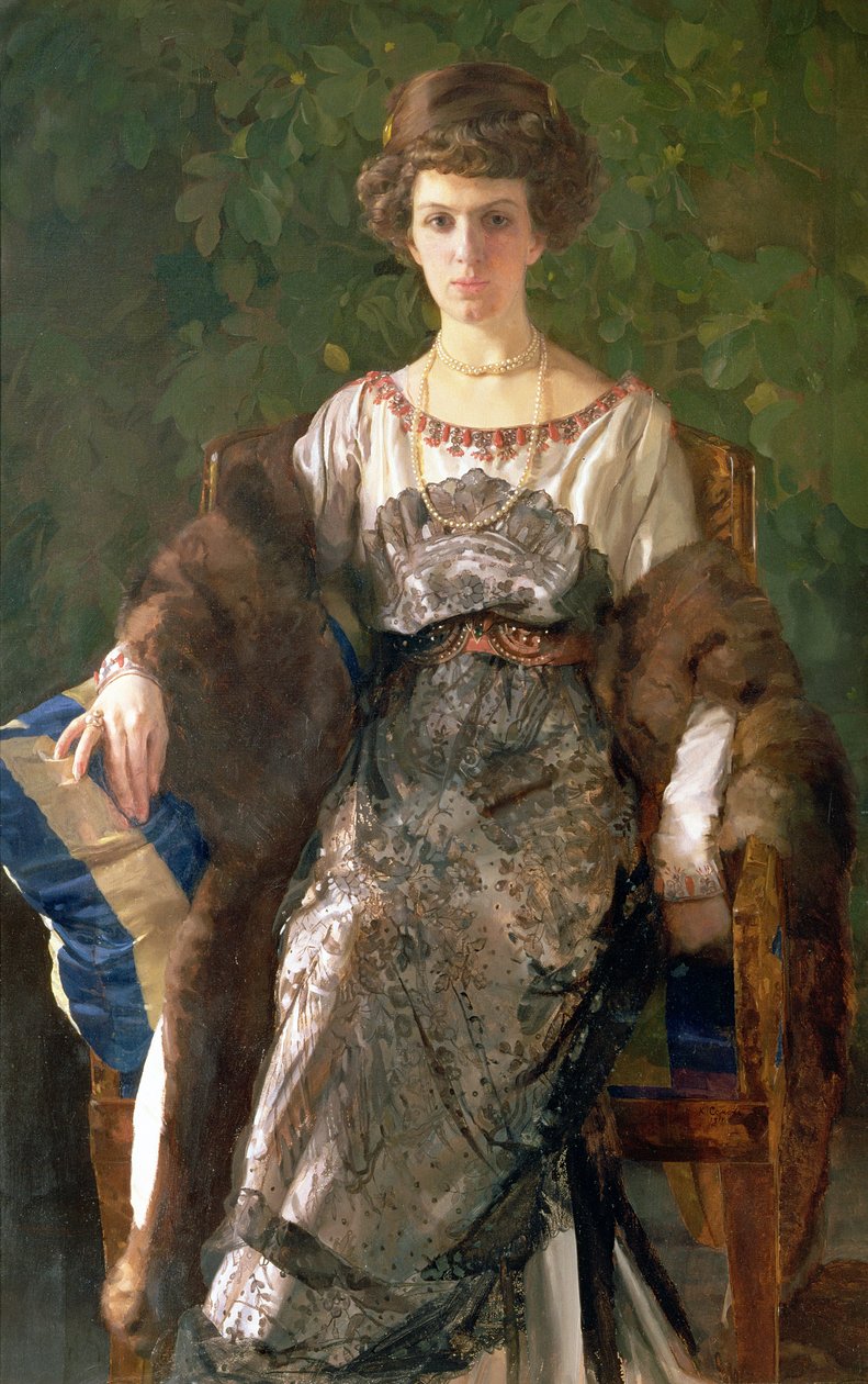 Portrett av Ewfimia Nosova, 1911 av Konstantin Andreevic Somov