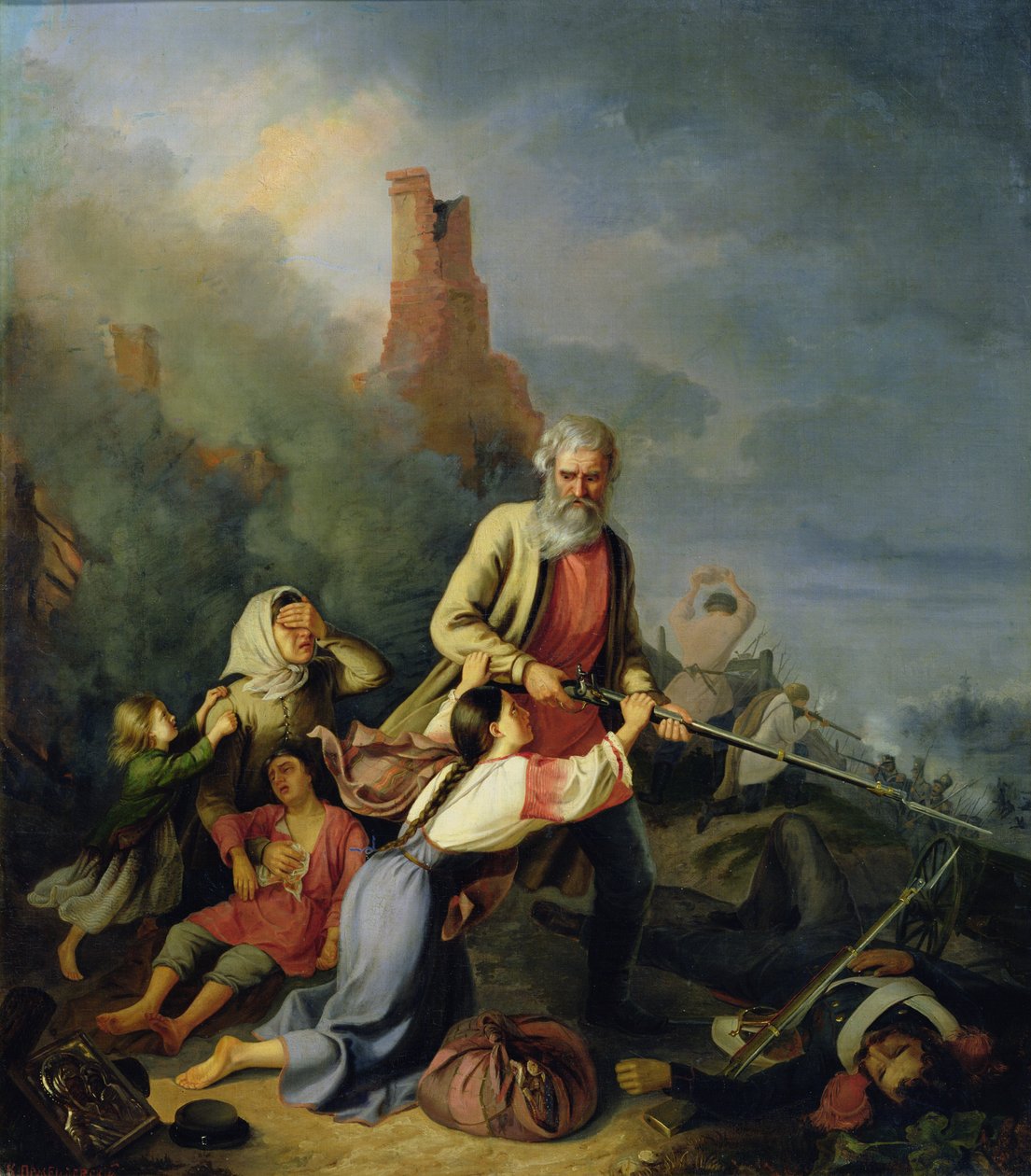Russerne i 1812, 1855 av Konstantin Przhceslavski