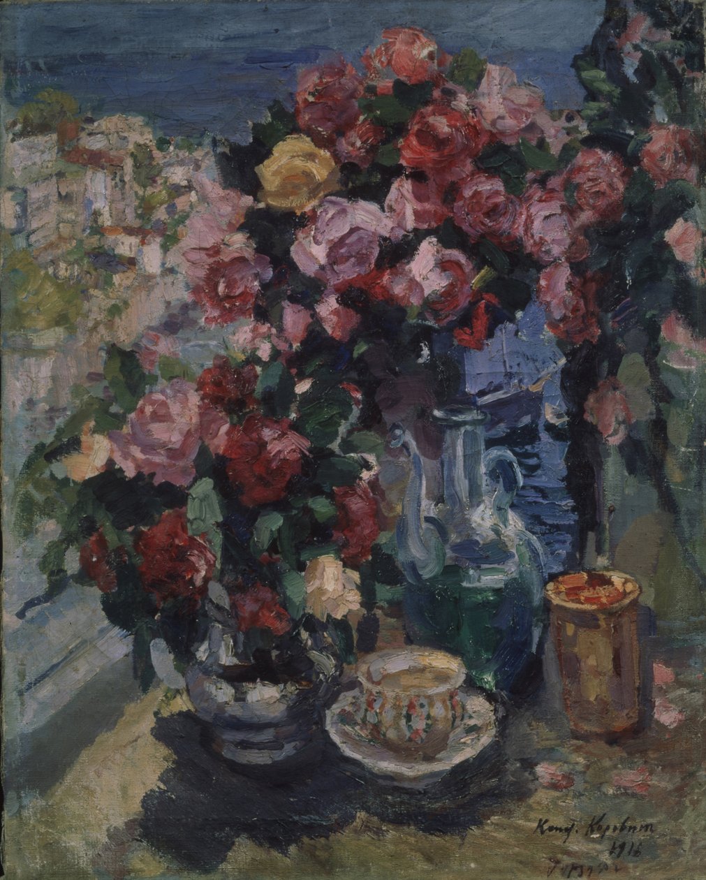 Roser. Gurzuf, 1916 av Konstantin Alekseevich Korovin