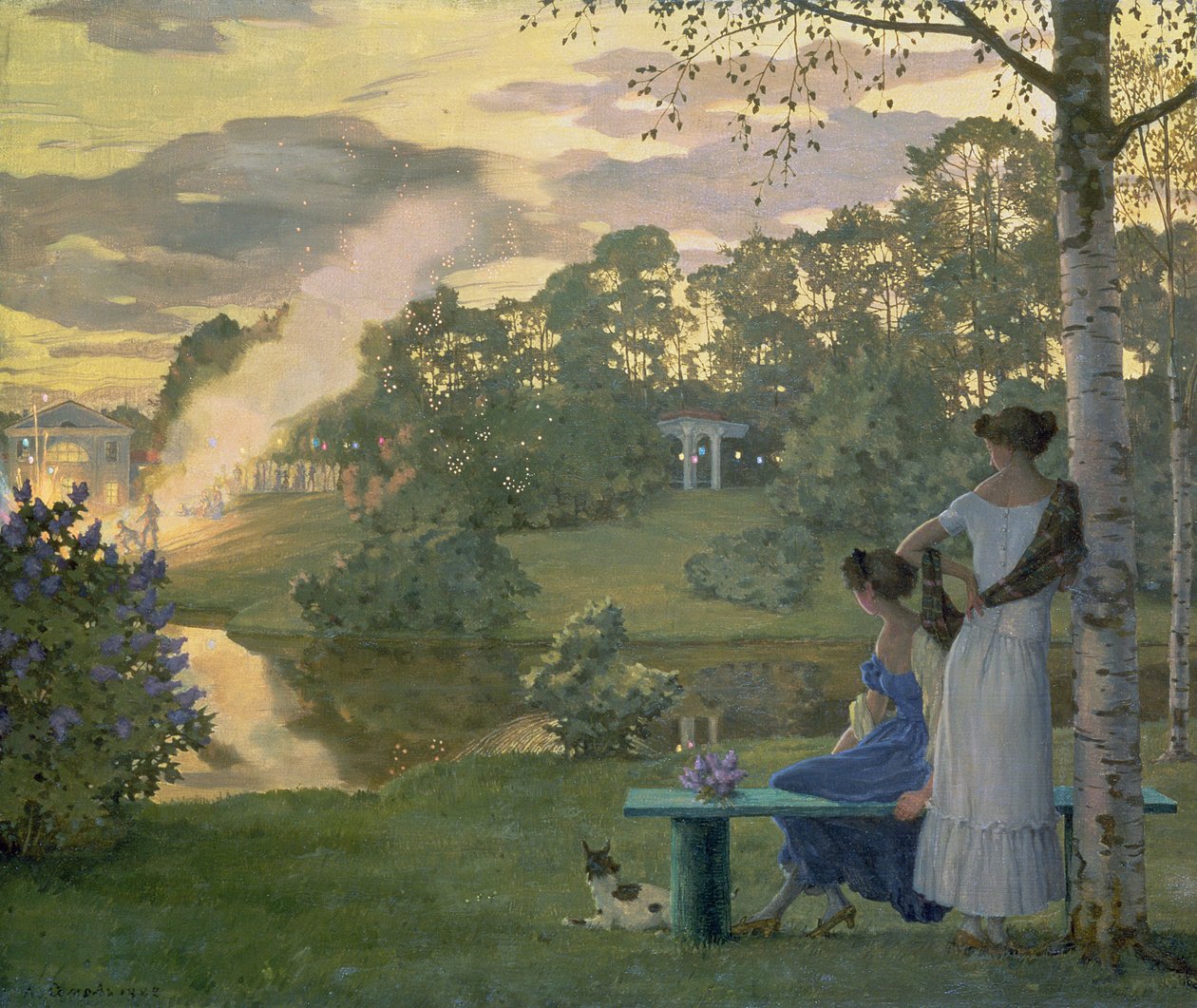 Fyrverkeri, 1922 av Konstantin Andreevic Somov