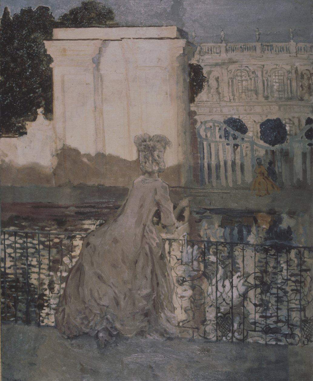 Dame ved dammen av Konstantin Andreevic Somov