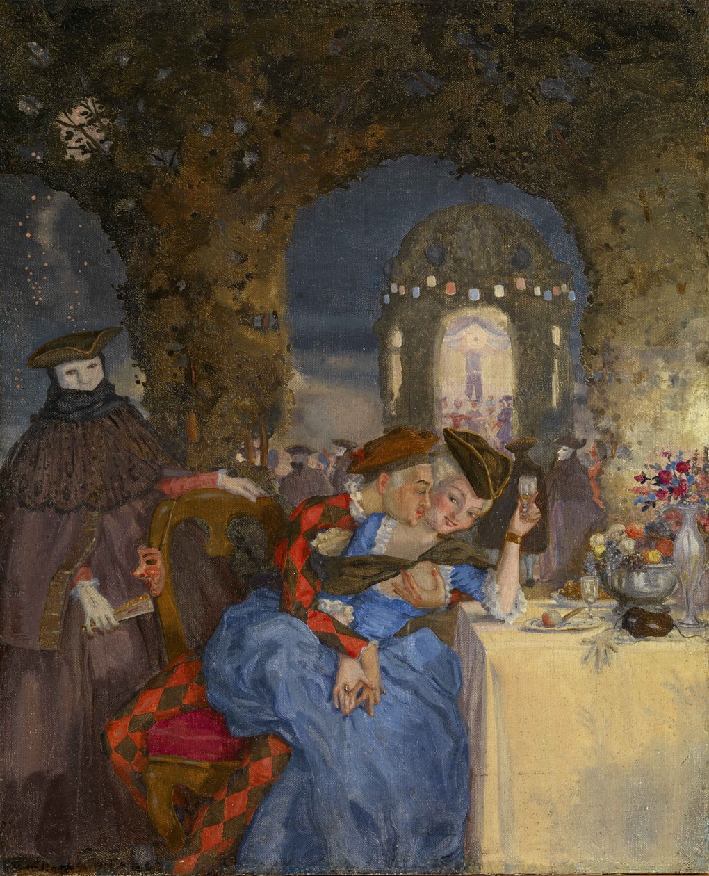 Rendezvous, ca. 1918 av Konstantin Andreevic Somov