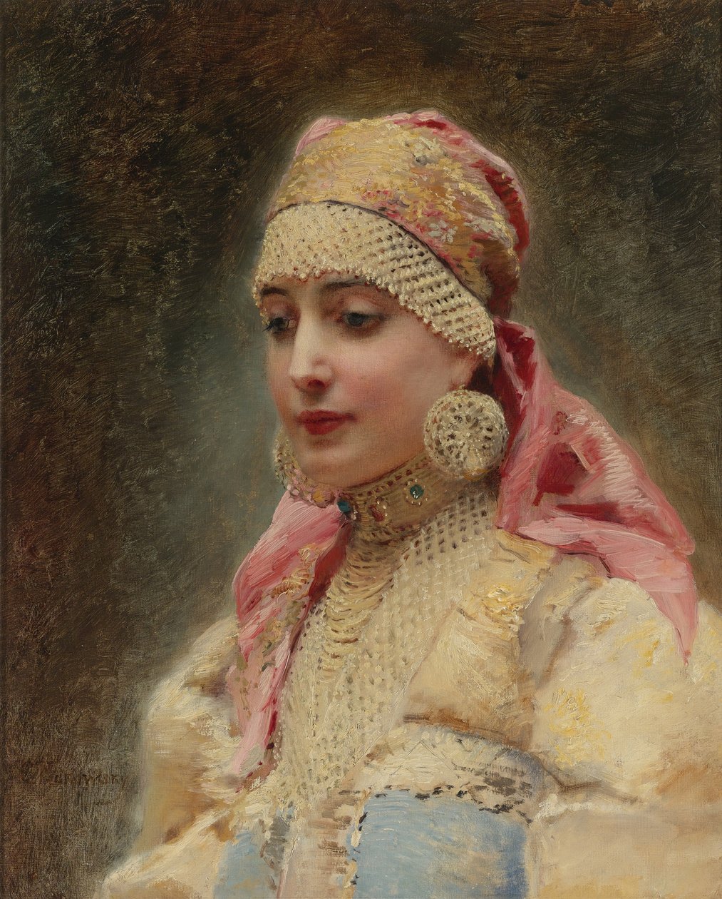 Boyars kone av Konstantin Egorovich Makovsky