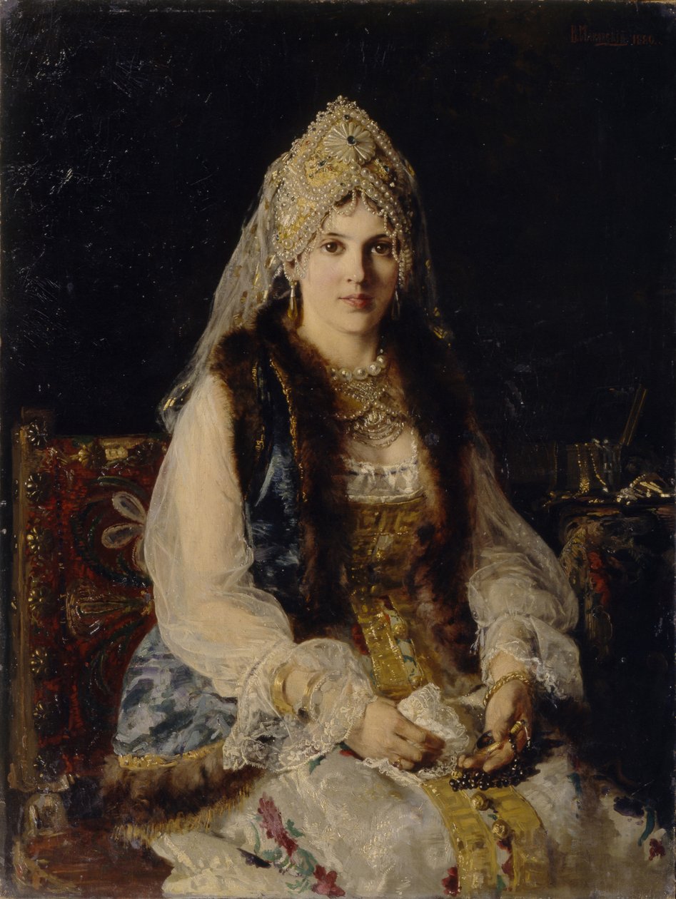 Boyars kone, 1880 av Konstantin Egorovich Makovsky
