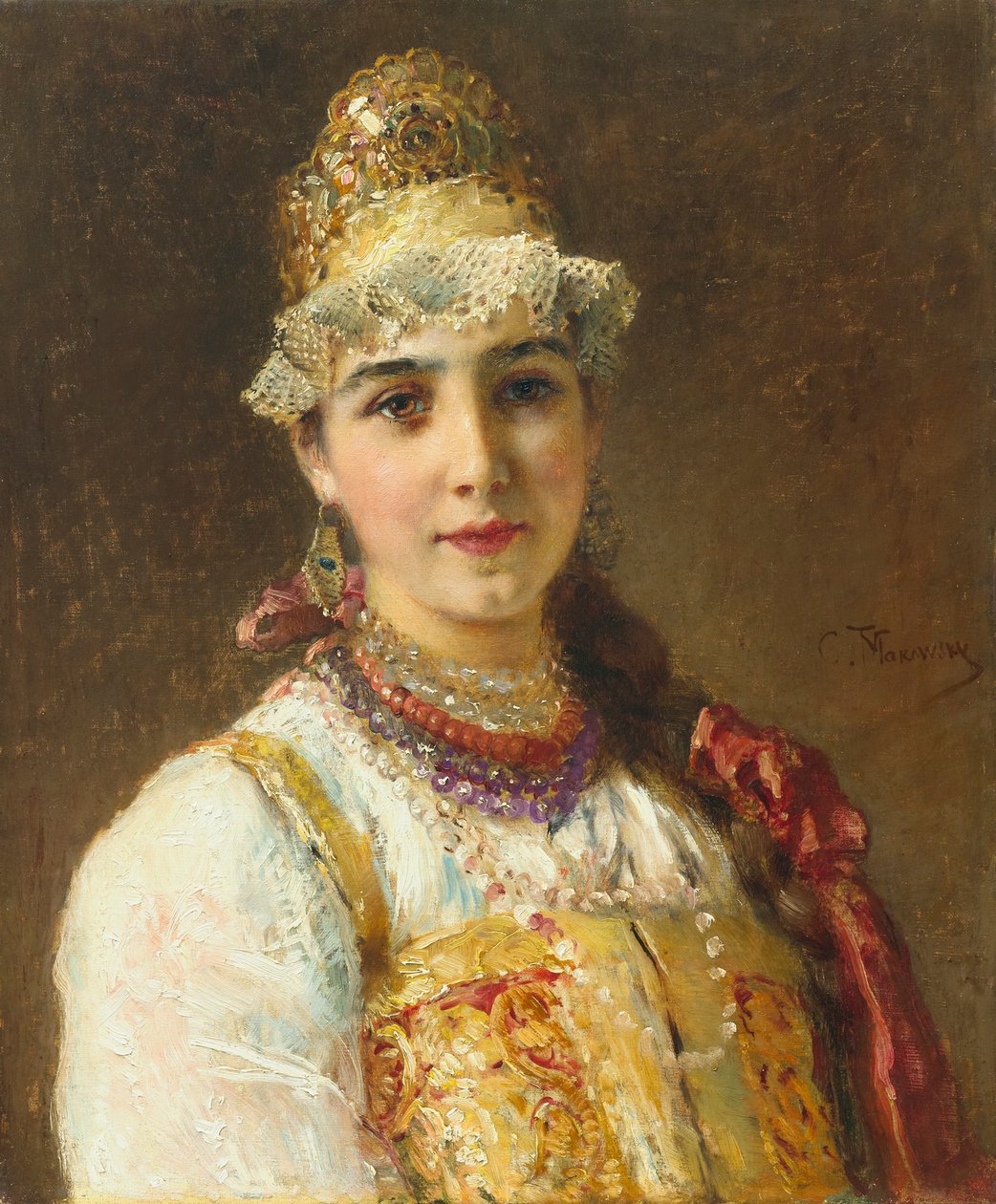 Boyars kone, 1880-tallet av Konstantin Egorovich Makovsky