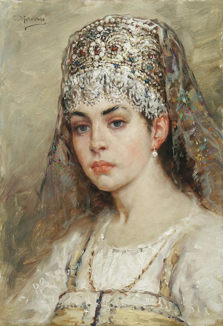 Boyars kone, 1880-tallet av Konstantin Egorovich Makovsky