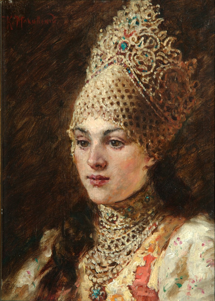 Boyars kone, 1890-tallet av Konstantin Egorovich Makovsky