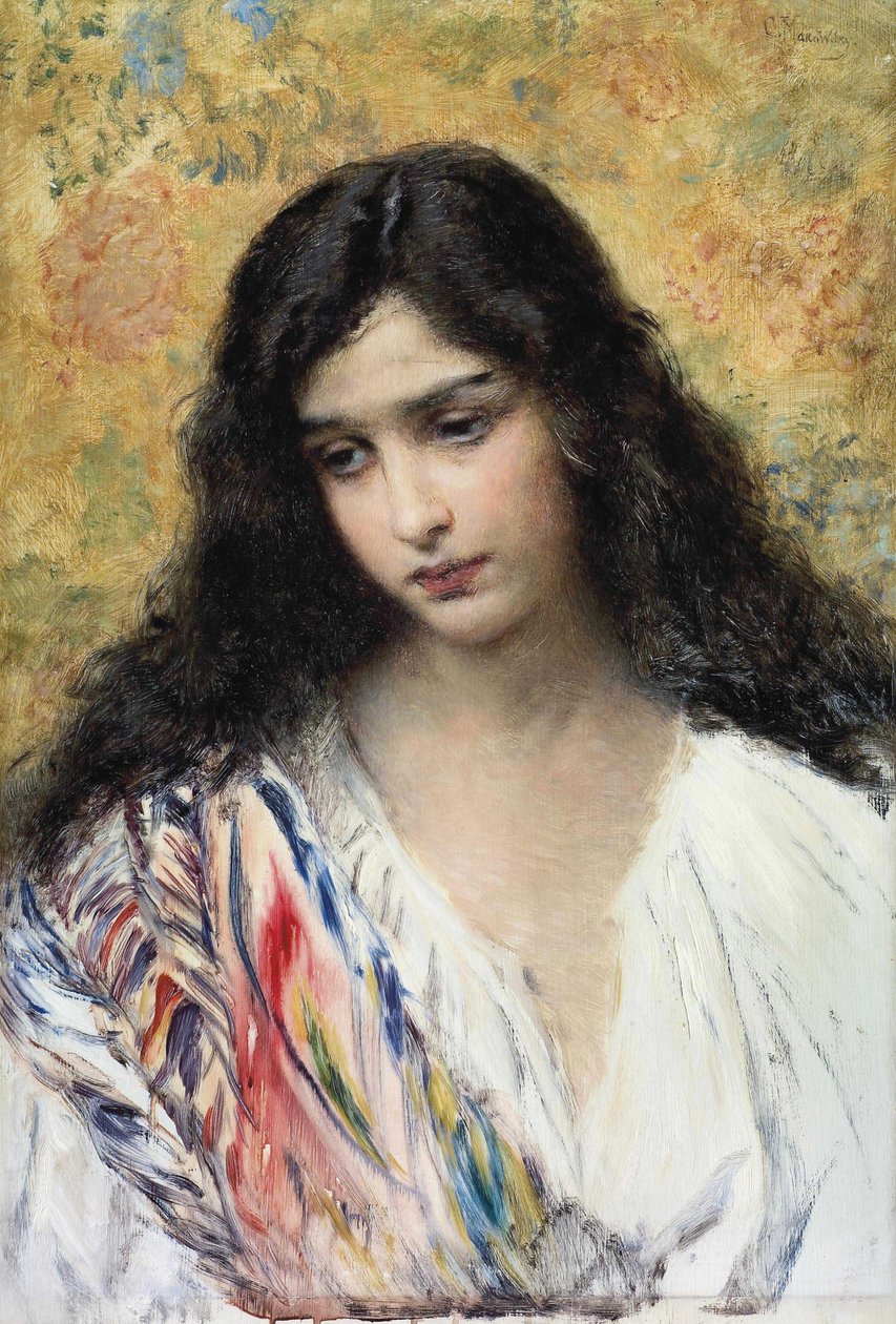 Russisk skjønnhet, 1900-tallet av Konstantin Egorovich Makovsky