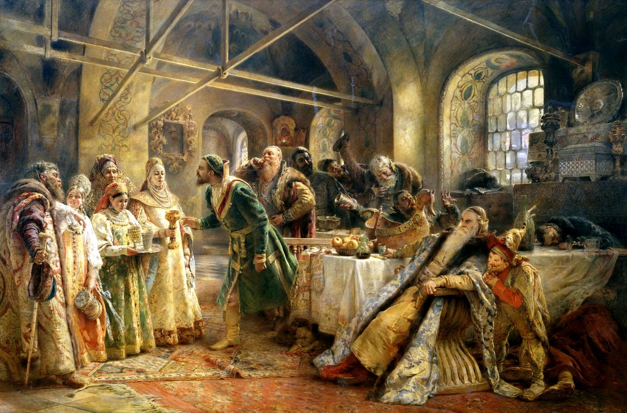 Kysseremonien, 1895. av Konstantin Egorovich Makovsky