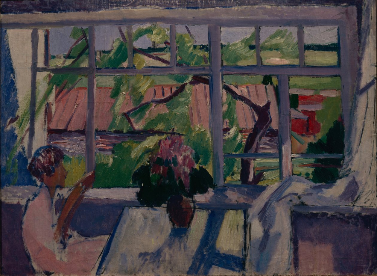 På terrassen, 1929 av Konstantin Nikolayevich Istomin