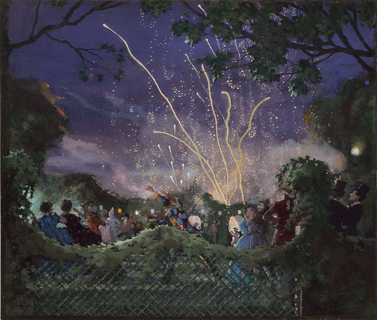 Fyrverkeri, 1929 av Konstantin Somov
