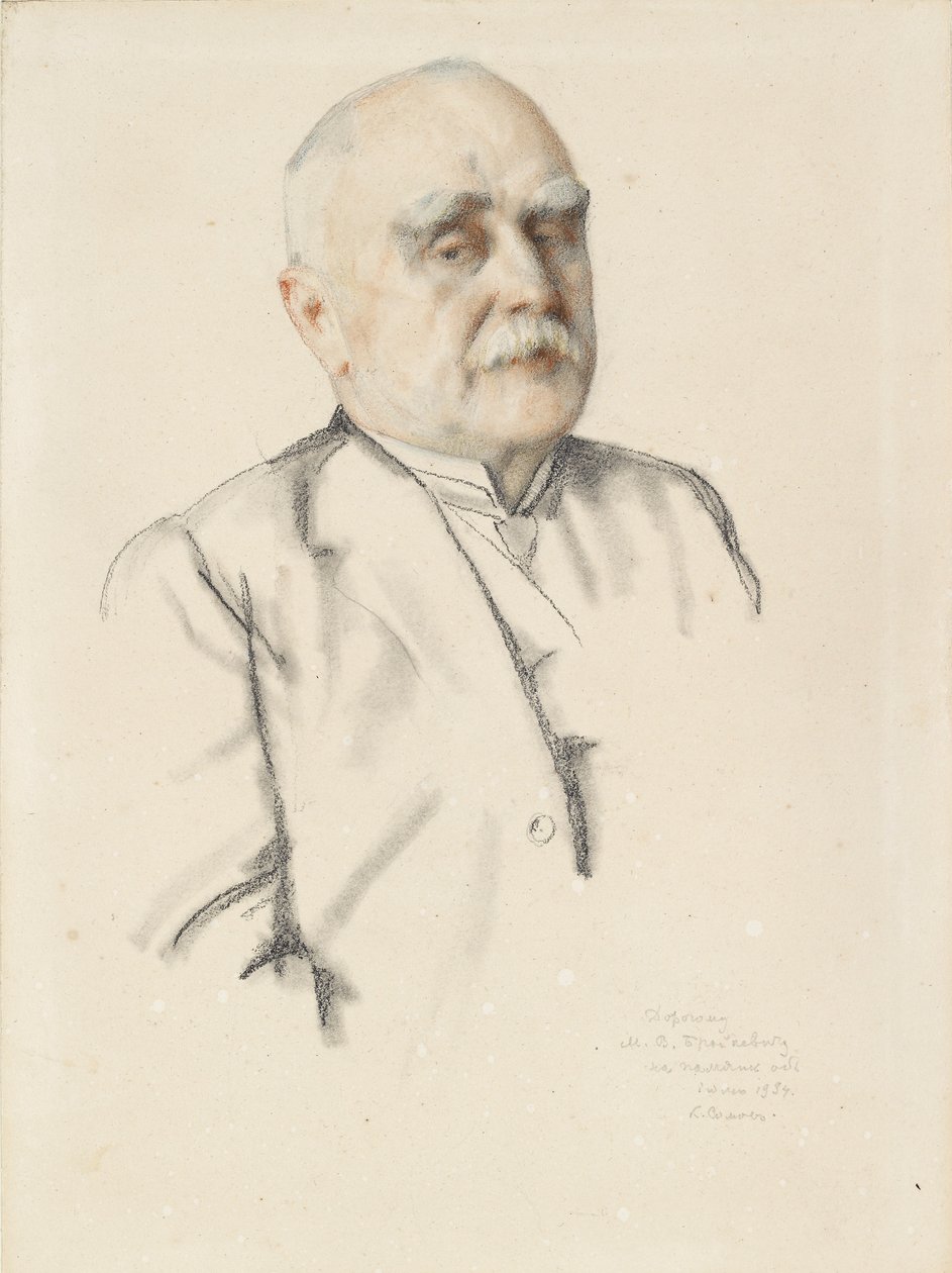 Portrett av Mikhail Vasilievich Braikevich, 1934 av Konstantin Somov