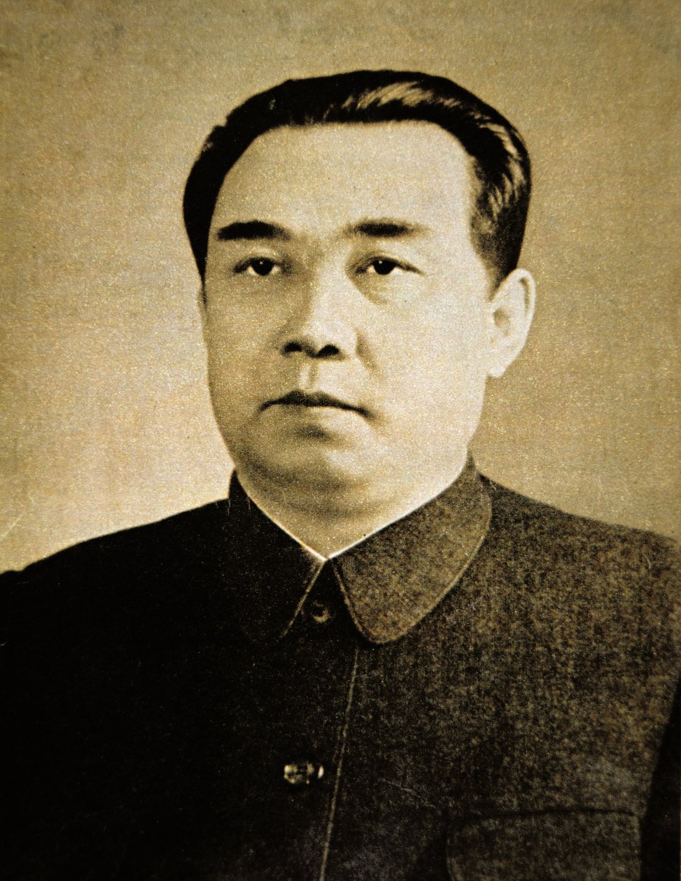 Kim Il Sung (s/hvitt-bilde) av Korean Photographer