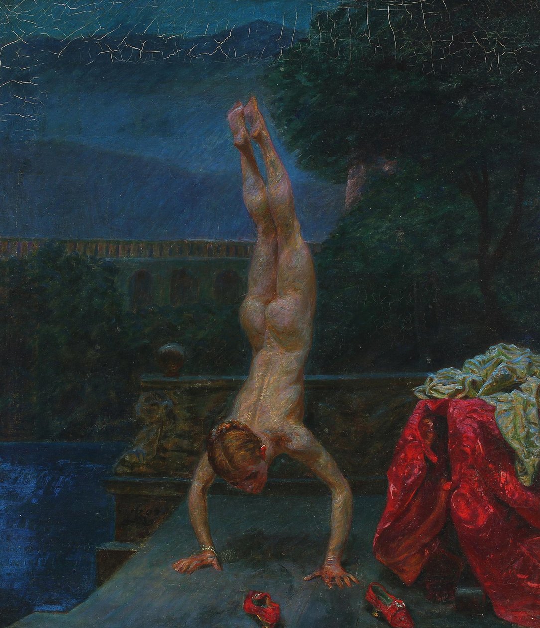 Susanna ved hennes bad, 1907. av Kristian Zahrtmann
