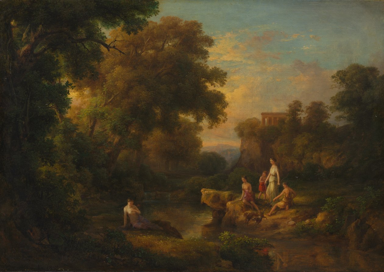 Diana og nymfene hennes, 1853. av Károly Markó