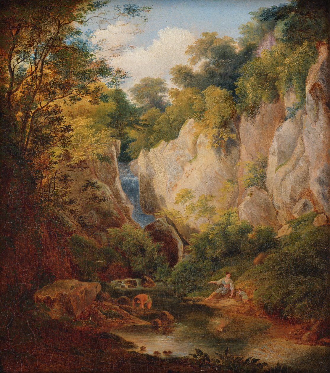 landskap med ravine av Károly Markó d. Ä.