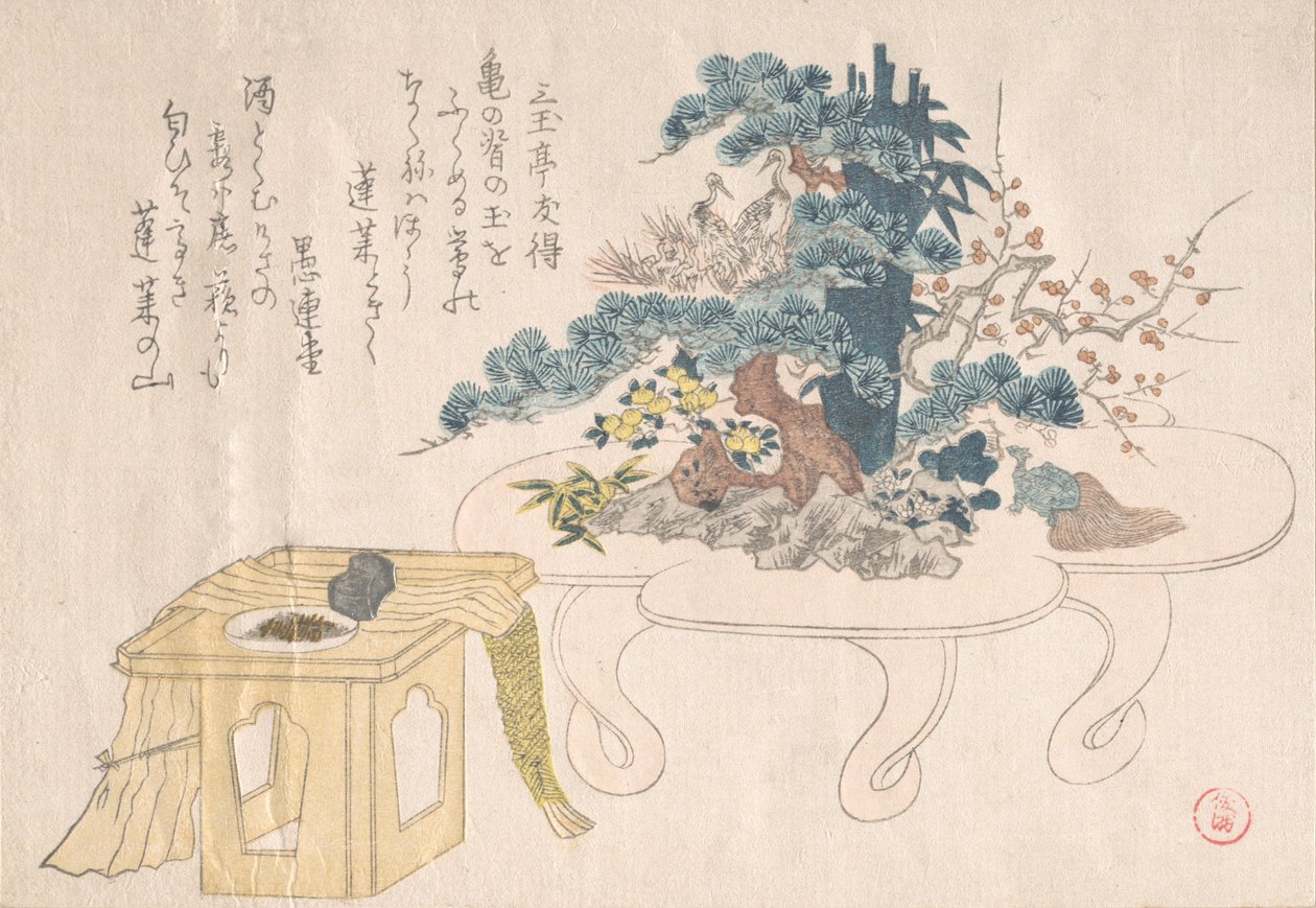 Shimadai og Sambo, 1800-tallet. av Kubo Shunman