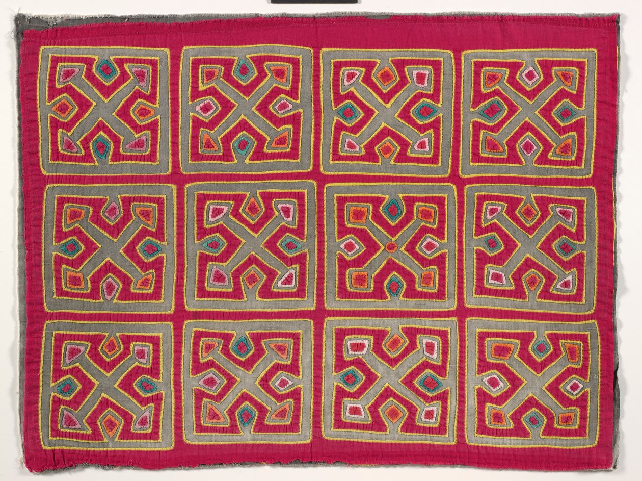 Skjortepanel (mola), ca. 1950 (påført bomull) av Kuna Indian Culture