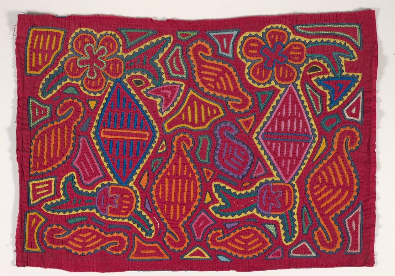 Skjortepanel (mola), ca. 1950 (påført bomull) av Kuna Indian Culture