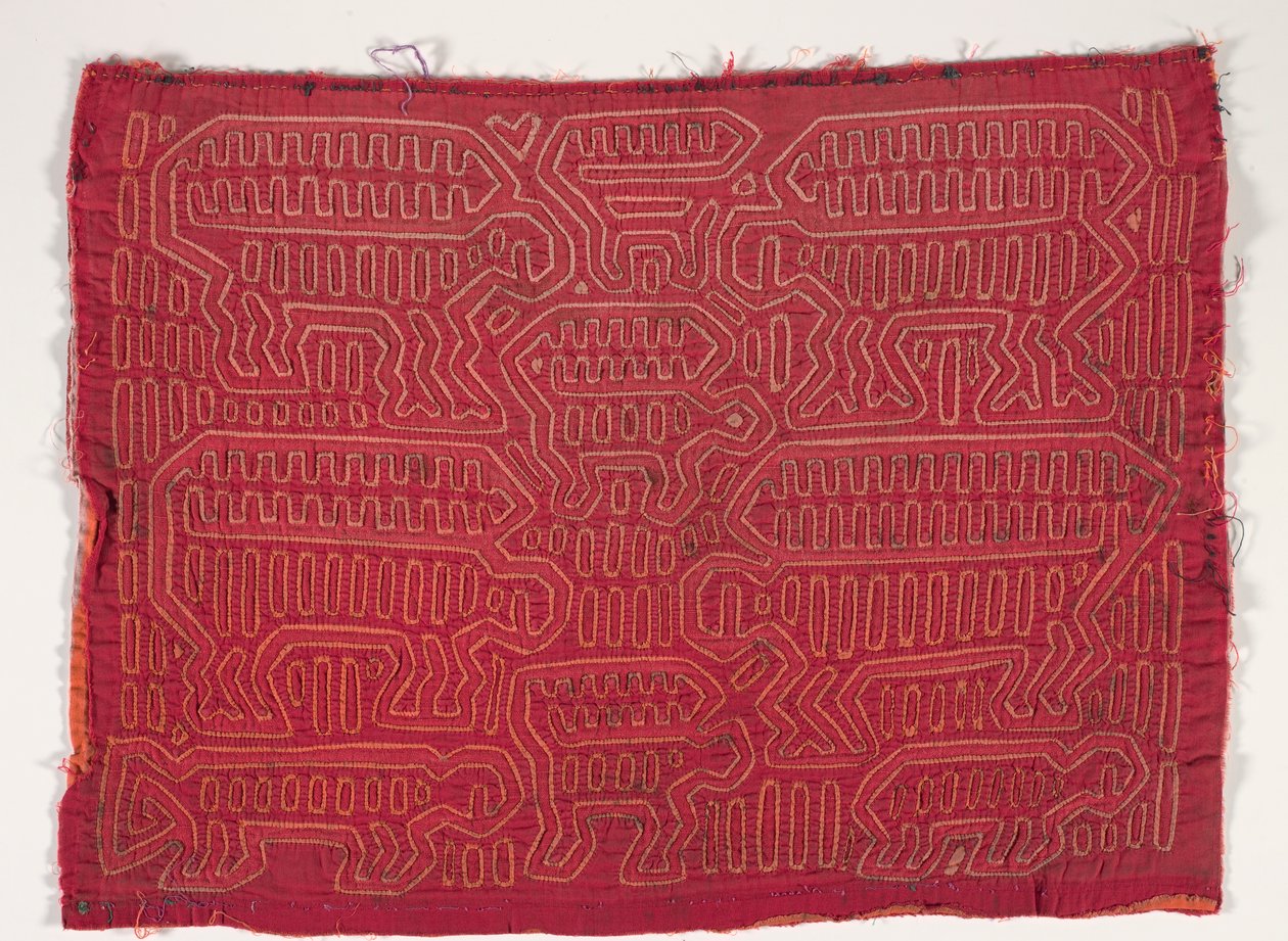 Skjortepanel (mola), ca. 1950 (påført bomull) av Kuna Indian Culture