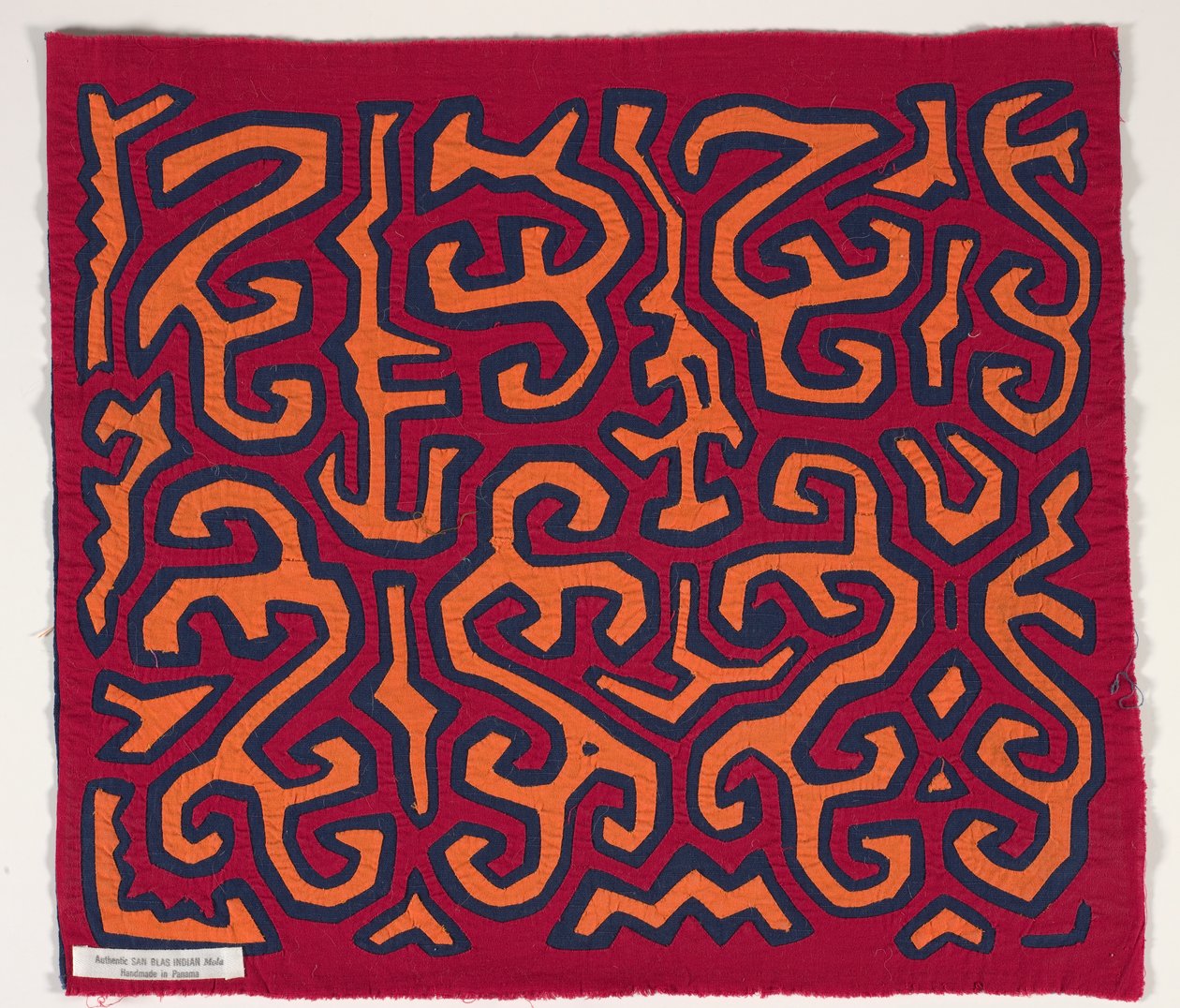 Skjortepanel (mola) (påført bomull) av Kuna Indian Culture
