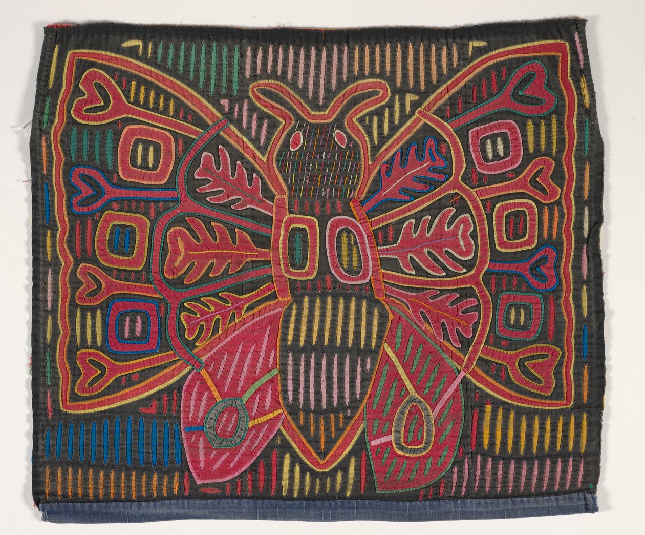 Skjortepanel (mola) (påført bomull) av Kuna Indian Culture
