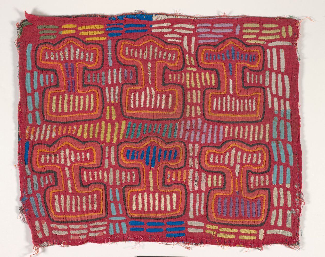Skjortepanel (mola) (påført bomull) av Kuna Indian Culture
