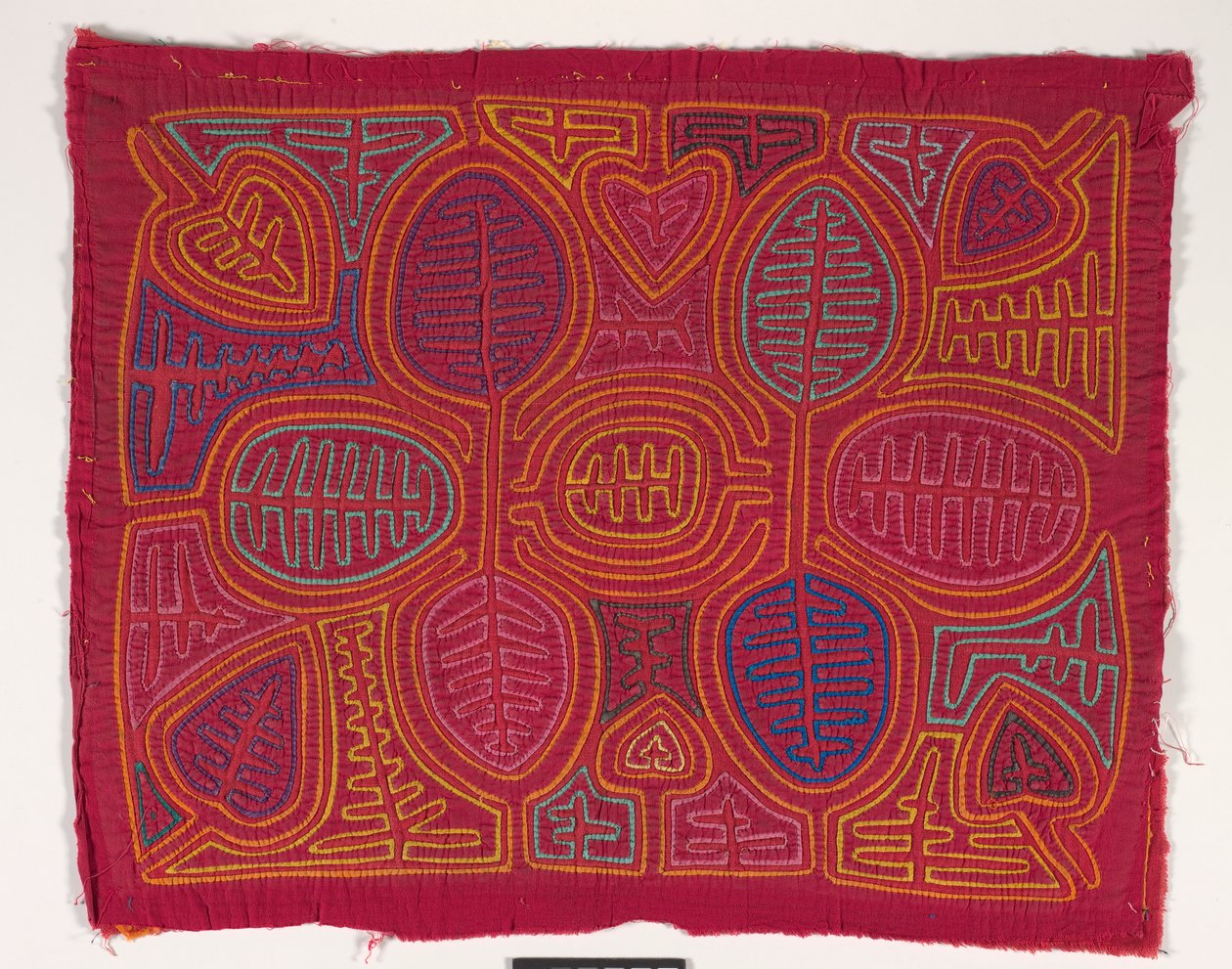 Skjortepanel (mola) (påført bomull) av Kuna Indian Culture