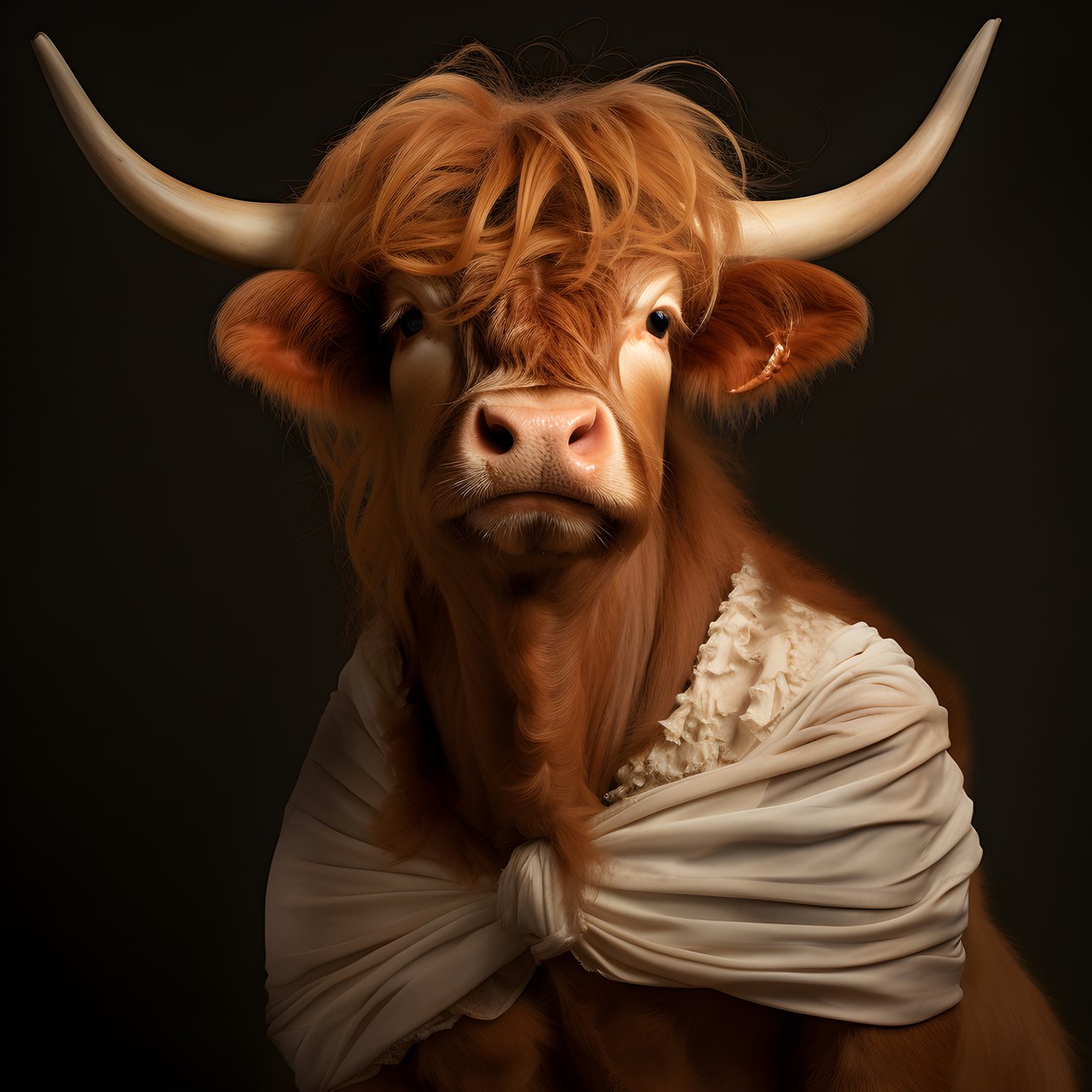 Highland Cow som Marilyn Monroe 2 av Kurt Heppke