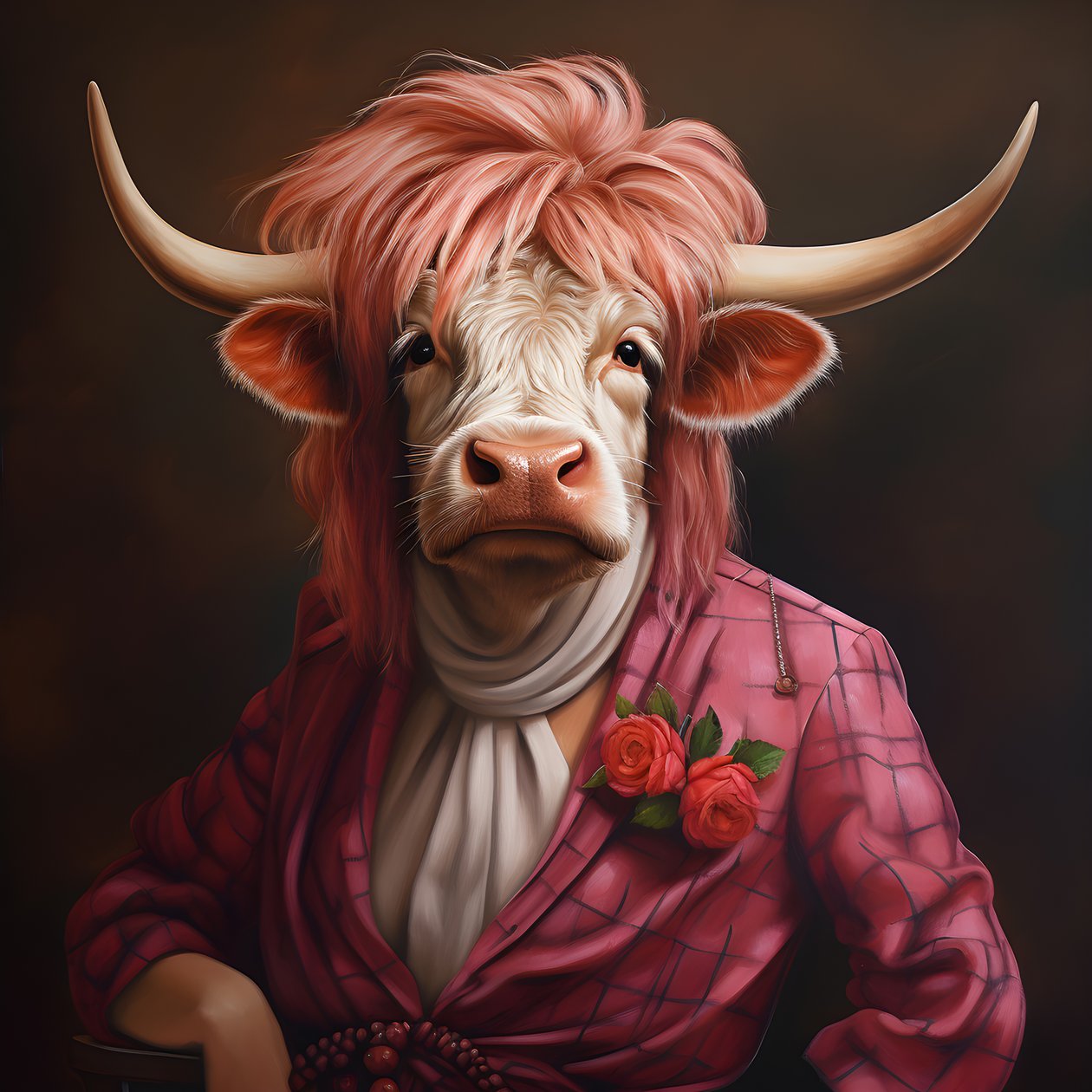 Highland Cow som Marilyn Monroe 3 av Kurt Heppke