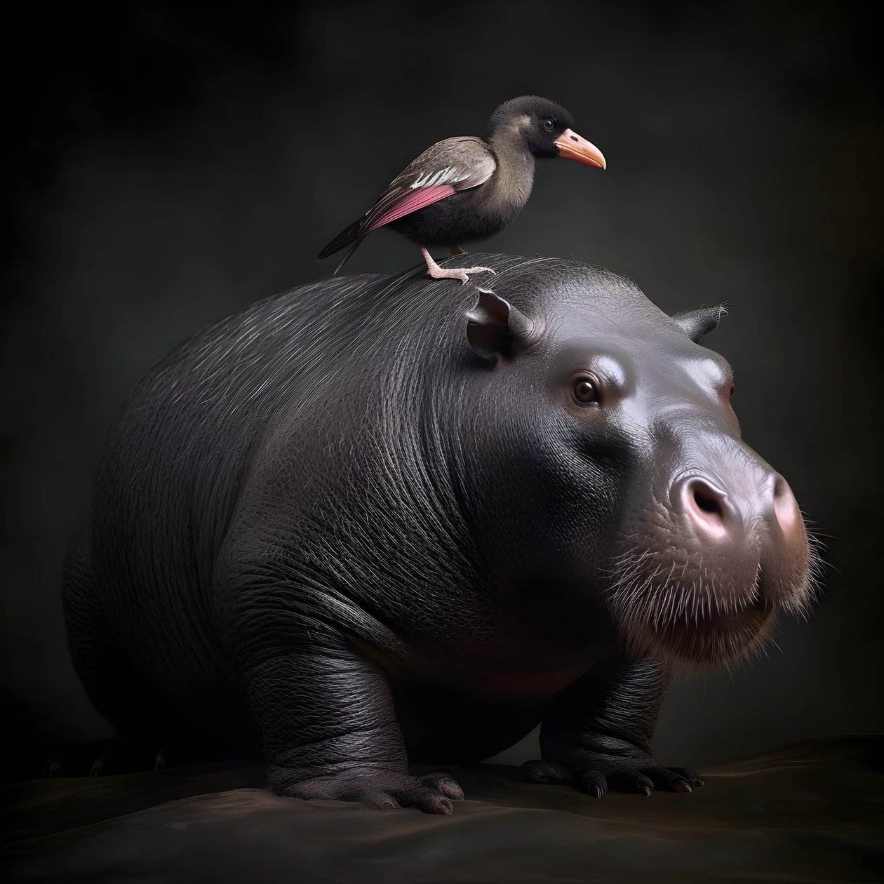 Capybara blandet med en silverback gorilla 1 av Kurt Heppke