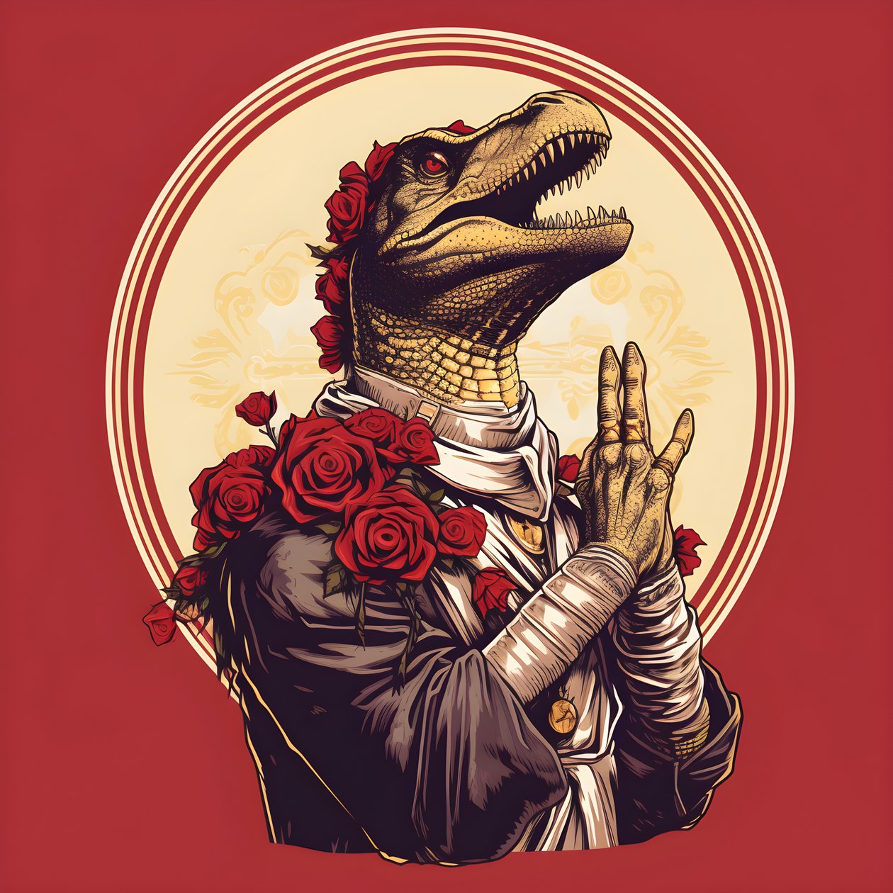 morderdronning ber T-Rex 1 av Kurt Heppke