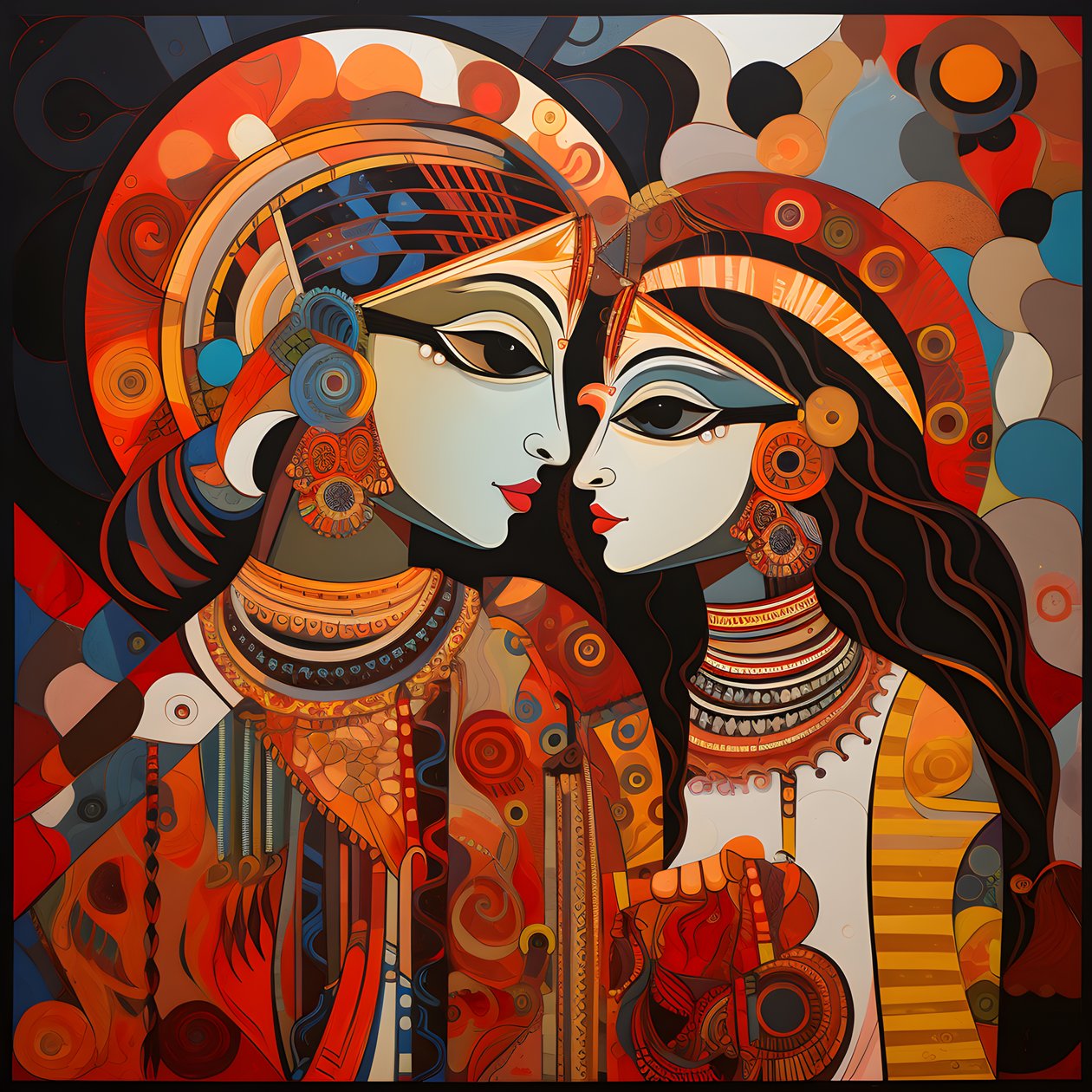 krishna og rupa 3 av Kurt Heppke