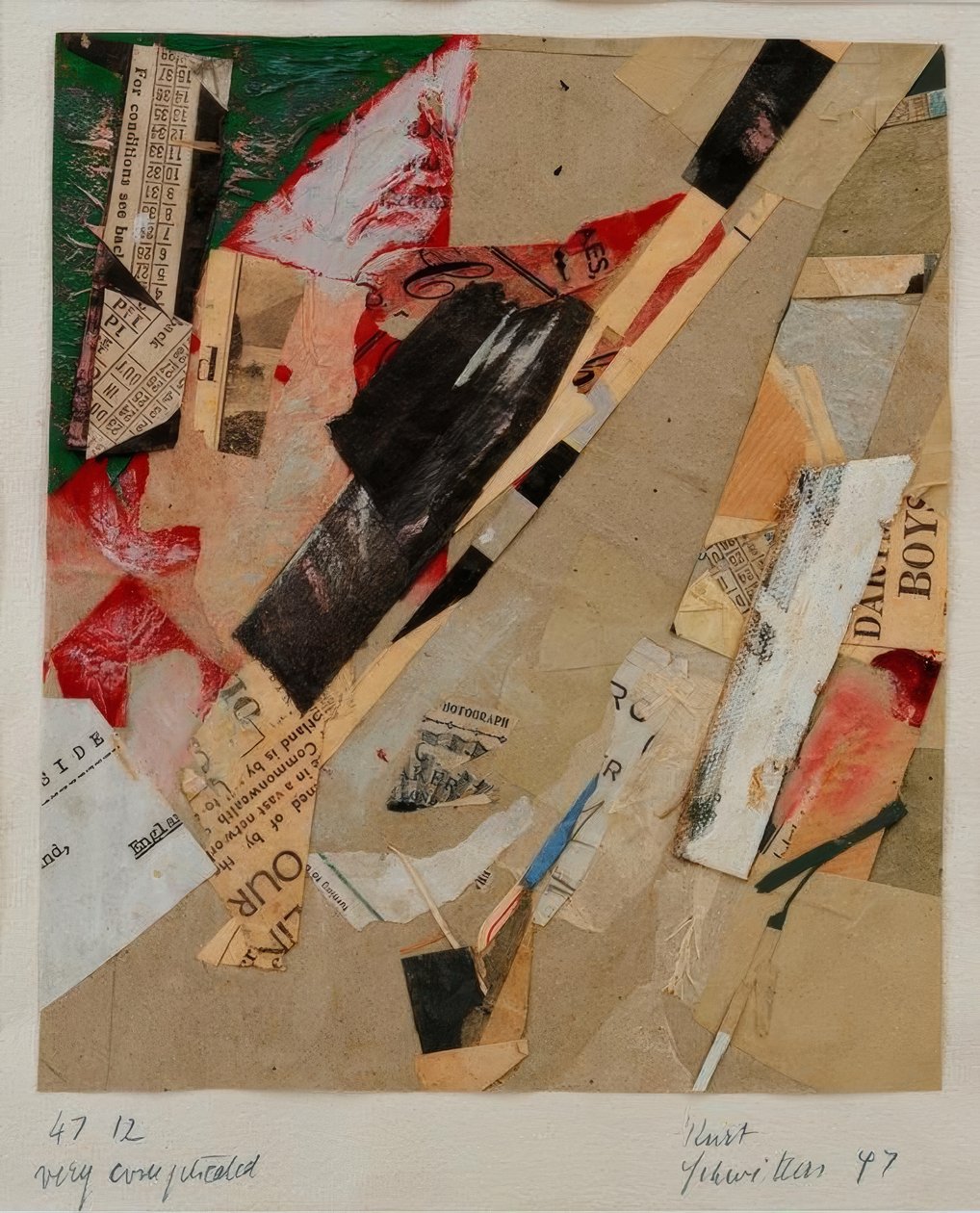 47 12 veldig komplisert av Kurt Schwitters