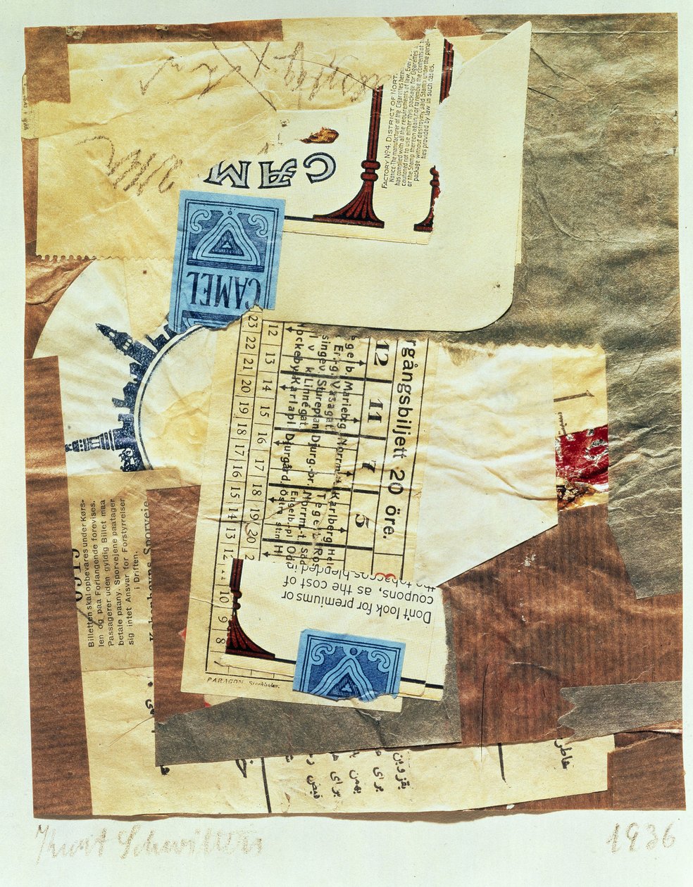 Kamel, 1936. av Kurt Schwitters
