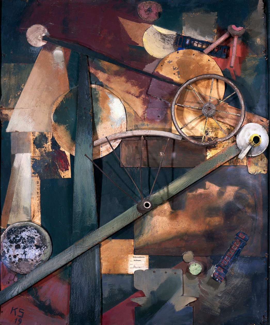 "Composition pour dames" (Konstruksjon adelig for kvinner) av Kurt Schwitters