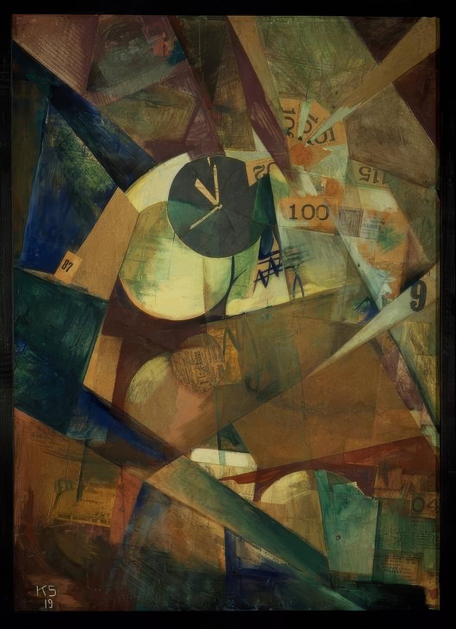 Det store I-bildet (Merz bilde 9 b) av Kurt Schwitters