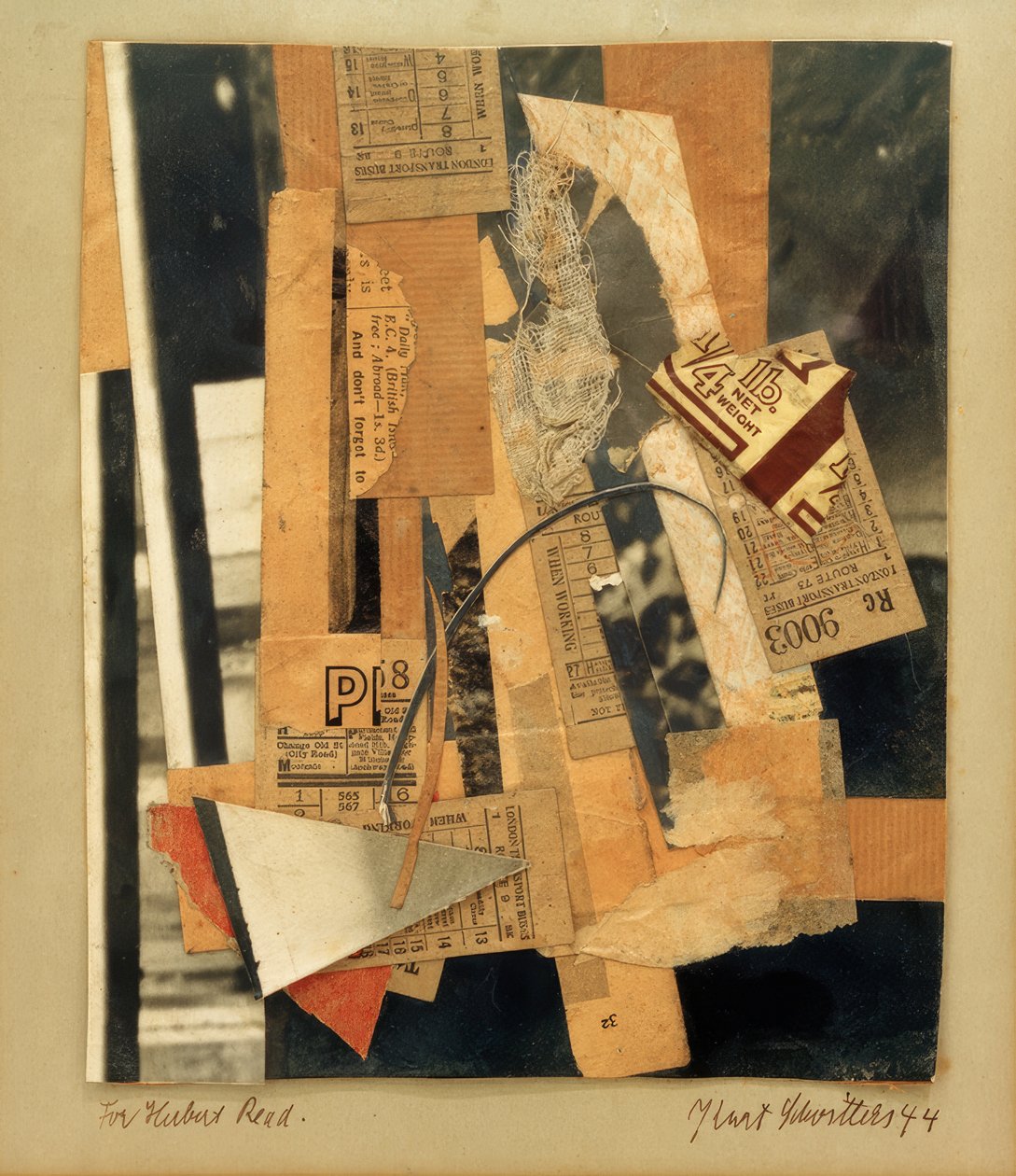For Herbert Read av Kurt Schwitters